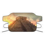 Mayan Pyramid Print Car Windshield Snow Cover
