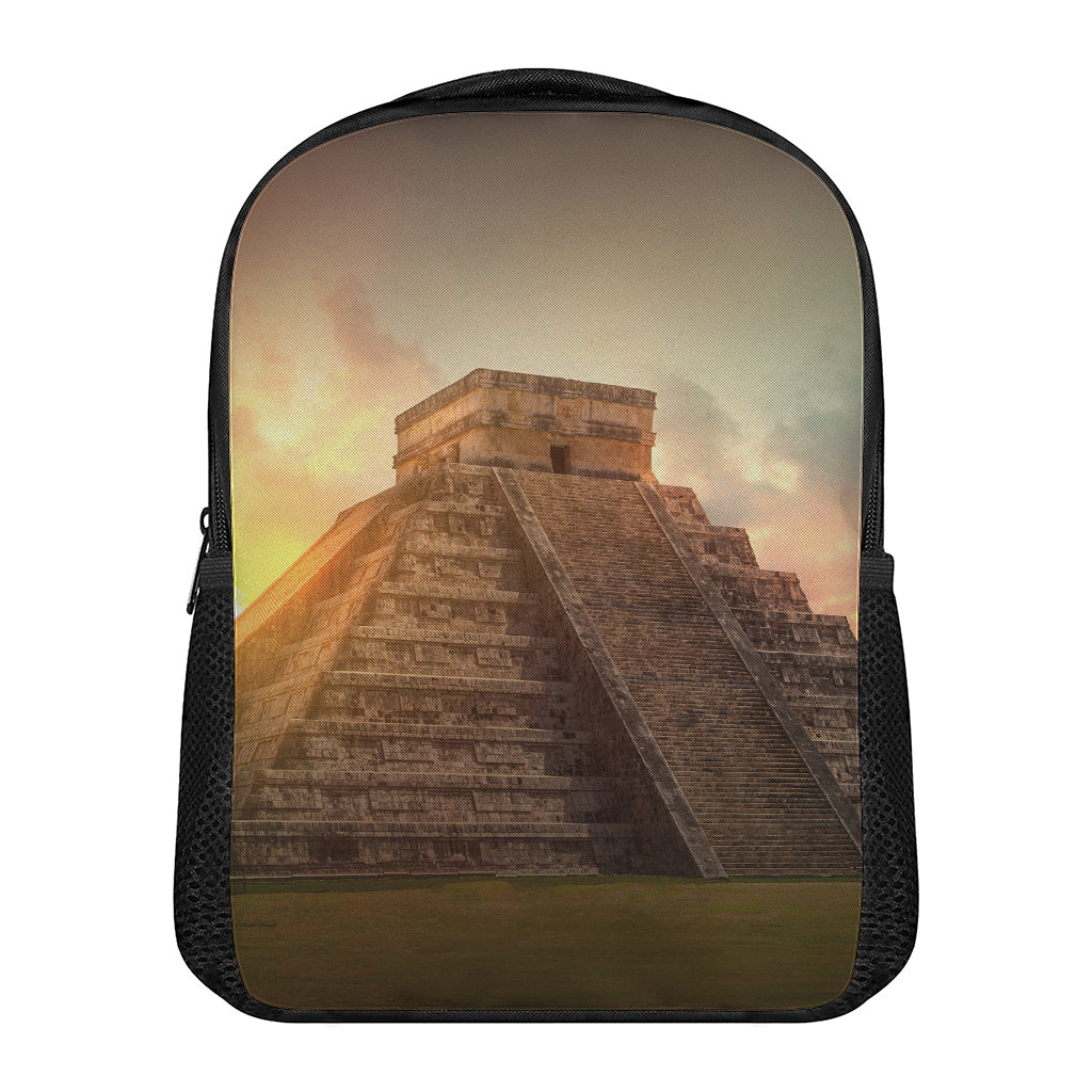 Mayan Pyramid Print Casual Backpack