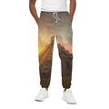 Mayan Pyramid Print Cotton Sweatpants