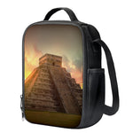 Mayan Pyramid Print Crossbody Lunch Bag