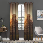 Mayan Pyramid Print Curtain