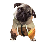 Mayan Pyramid Print Dog Zip Up Hoodie