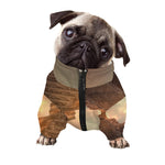 Mayan Pyramid Print Dog Zip Up Jacket