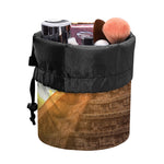 Mayan Pyramid Print Drawstring Makeup Bag