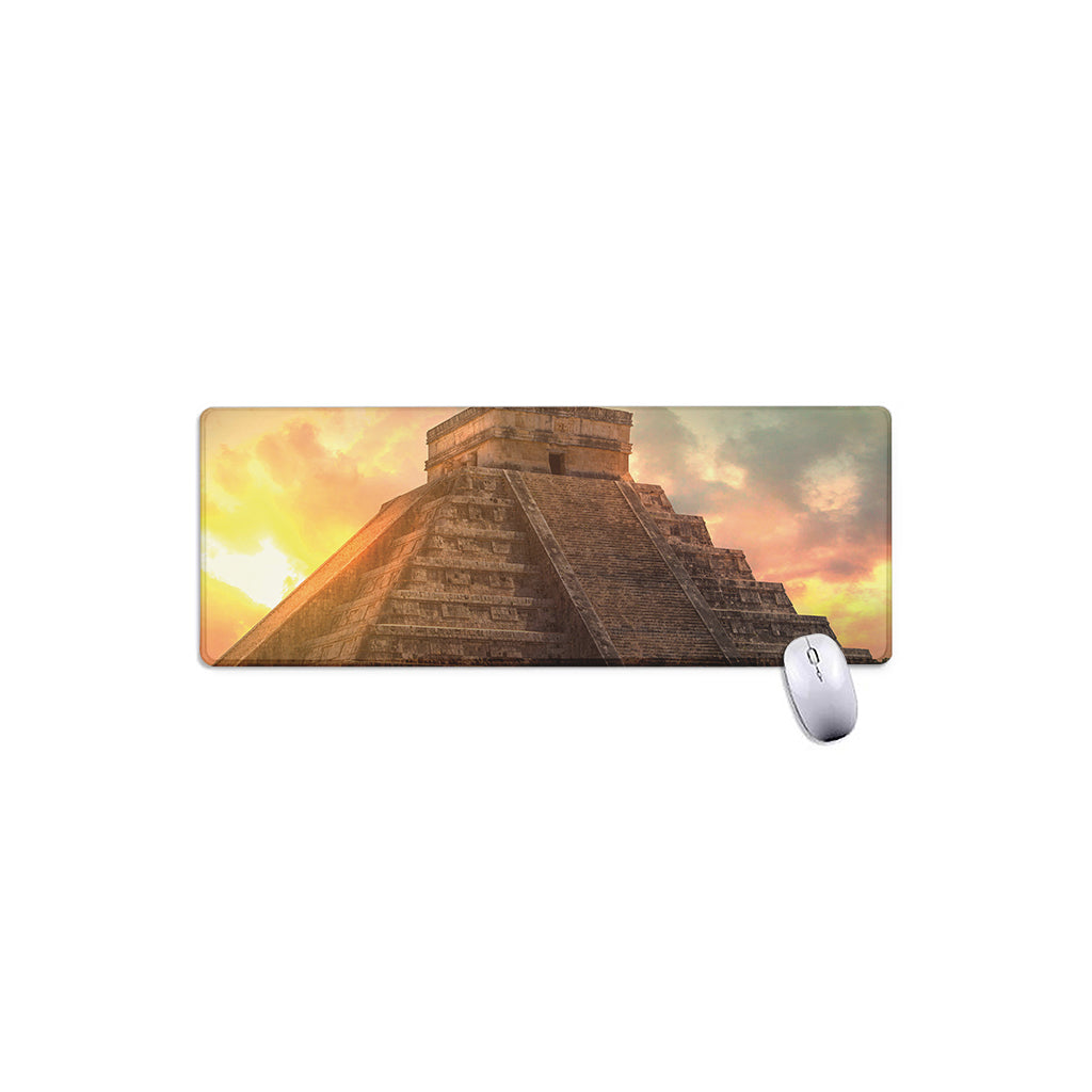 Mayan Pyramid Print Extended Mouse Pad