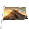 Mayan Pyramid Print Flag