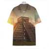 Mayan Pyramid Print Hawaiian Shirt