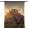 Mayan Pyramid Print House Flag