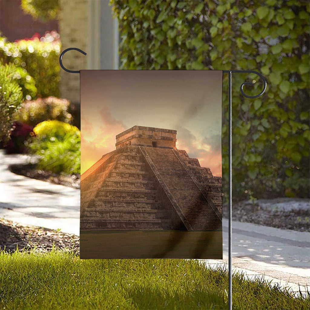 Mayan Pyramid Print House Flag