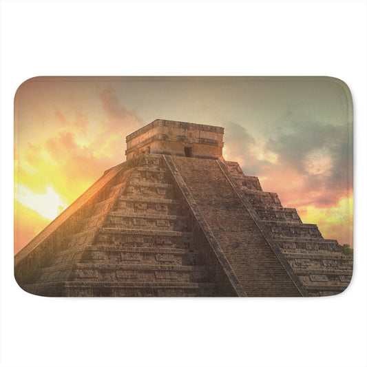 Mayan Pyramid Print Indoor Door Mat