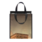 Mayan Pyramid Print Insulated Lunch Tote