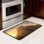 Mayan Pyramid Print Kitchen Mat
