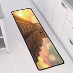 Mayan Pyramid Print Long Kitchen Mat