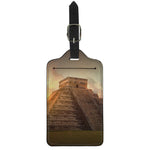 Mayan Pyramid Print Luggage Tag