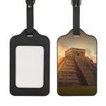 Mayan Pyramid Print Luggage Tag