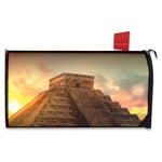 Mayan Pyramid Print Mailbox Cover