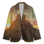 Mayan Pyramid Print Men's Blazer