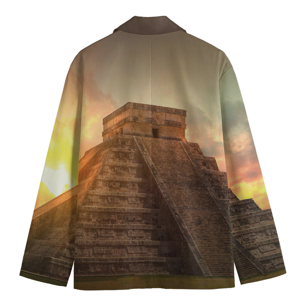 Mayan Pyramid Print Men's Blazer