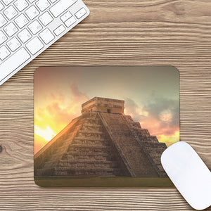 Mayan Pyramid Print Mouse Pad