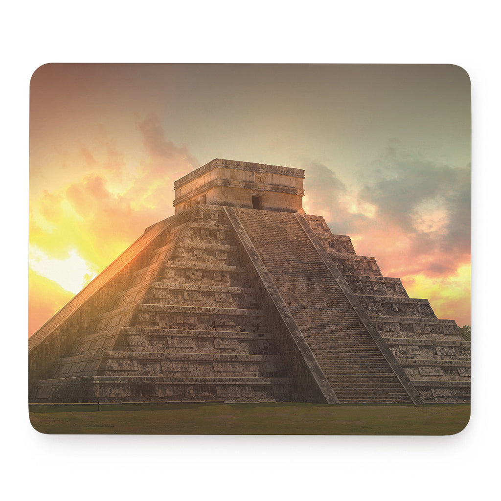 Mayan Pyramid Print Mouse Pad