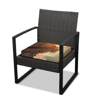 Mayan Pyramid Print Outdoor Seat Cushion Cover
