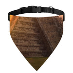 Mayan Pyramid Print Over The Collar Dog Bandana