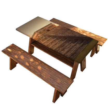 Mayan Pyramid Print Picnic Table Cover