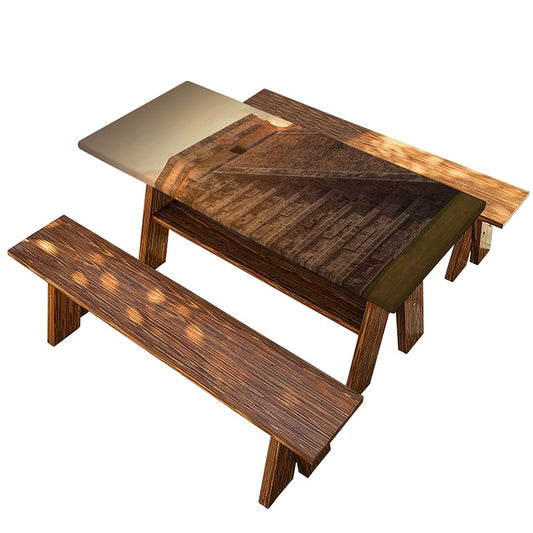 Mayan Pyramid Print Picnic Table Cover