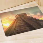 Mayan Pyramid Print Polyester Doormat