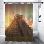 Mayan Pyramid Print Premium Shower Curtain