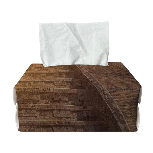 Mayan Pyramid Print Rectangle Tissue Box Cover