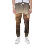 Mayan Pyramid Print Scuba Joggers
