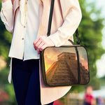 Mayan Pyramid Print Shoulder Strap Bible Bag
