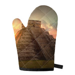 Mayan Pyramid Print Single Oven Mitt