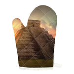 Mayan Pyramid Print Single Oven Mitt