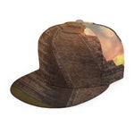 Mayan Pyramid Print Snapback Cap