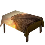 Mayan Pyramid Print Tablecloth