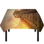 Mayan Pyramid Print Tablecloth