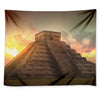 Mayan Pyramid Print Tapestry