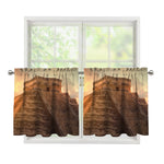 Mayan Pyramid Print Tier Curtains