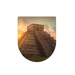 Mayan Pyramid Print Toilet Lid Cover