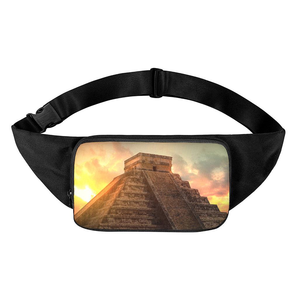 Mayan Pyramid Print Waist Bag