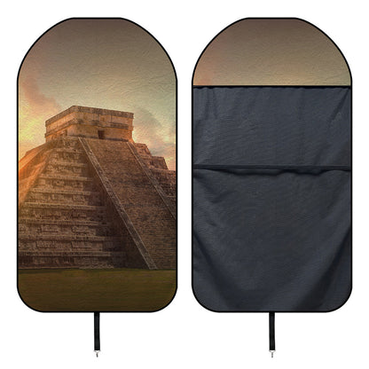 Mayan Pyramid Print Waterproof Car Seat Cover