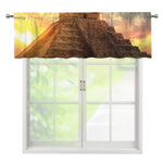 Mayan Pyramid Print Window Valance