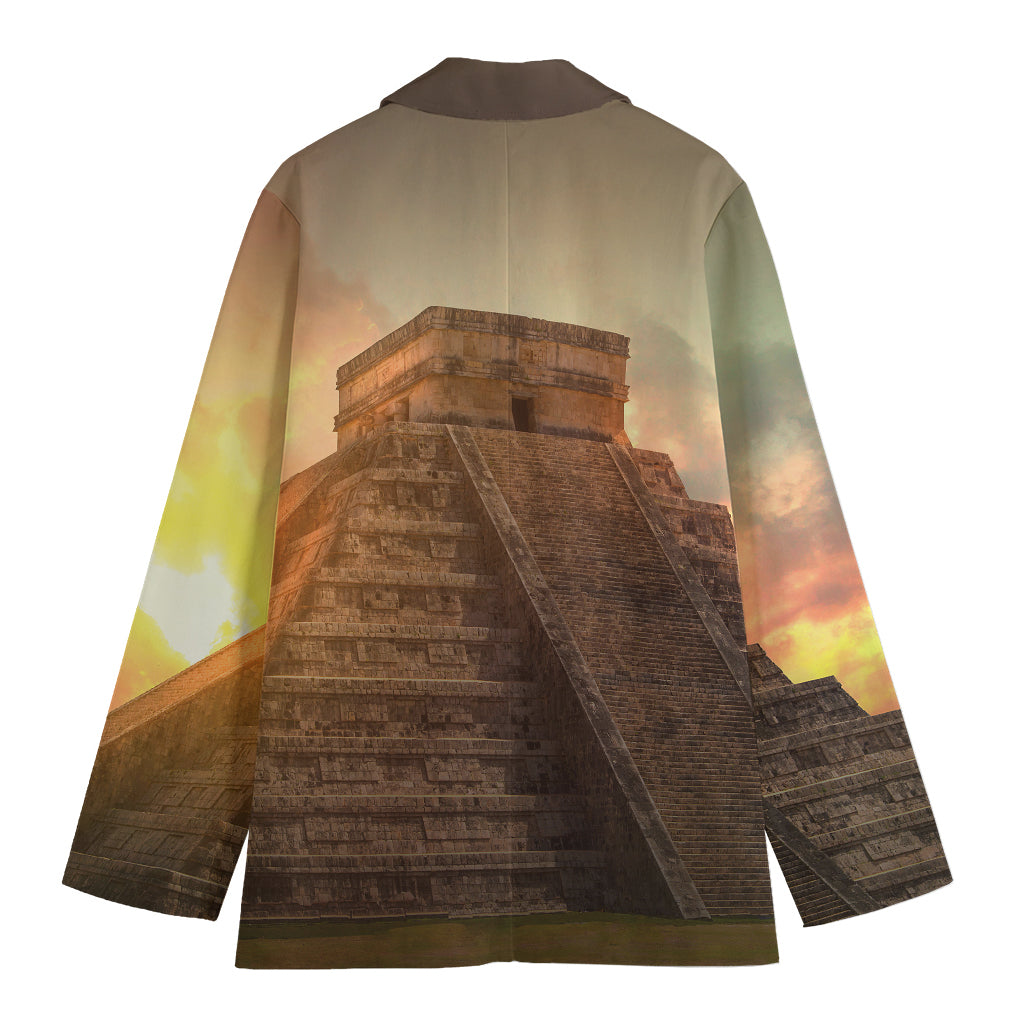 Mayan Pyramid Print Women's Blazer