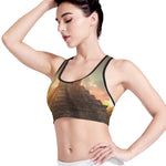 Mayan Pyramid Print Women's Sports Bra