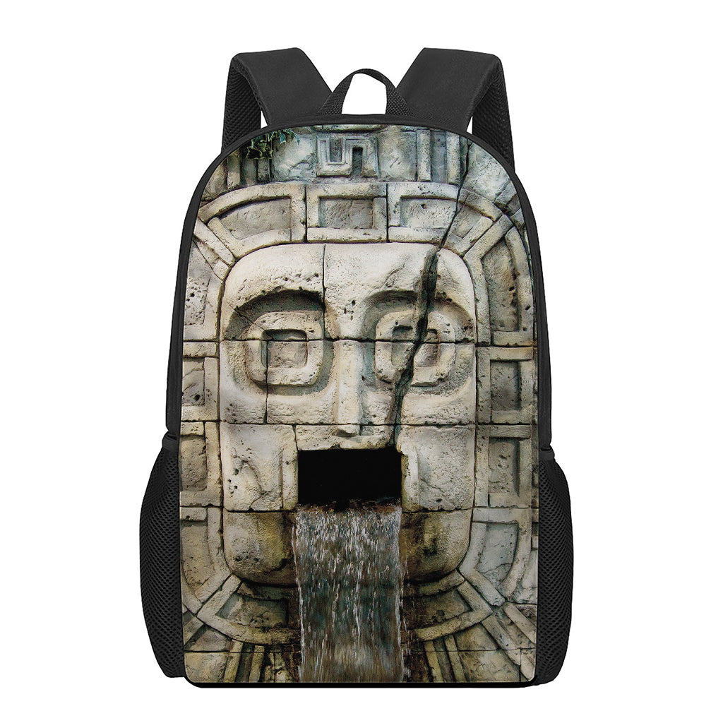 Mayan Stone Print 17 Inch Backpack