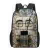 Mayan Stone Print 17 Inch Backpack