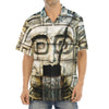 Mayan Stone Print Aloha Shirt