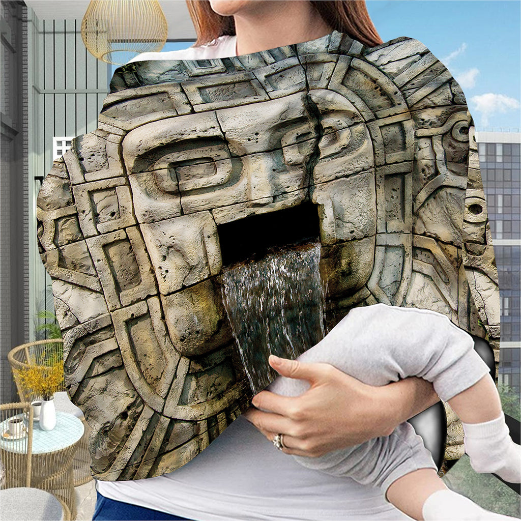 Mayan Stone Print Baby Seat Cover